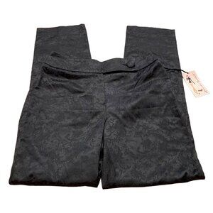 NWT Alexander Bartlett Black Floral Printed Trousers